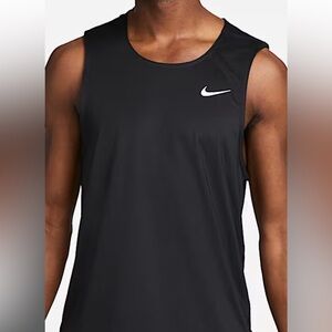Nike Men's Black Sleeveless Dri-Fit Top